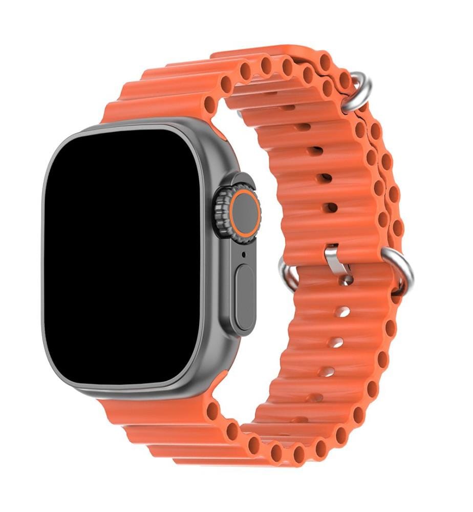 Bracelet en silicone Sea Band compatible avec Apple Watch 22 x 2,2 x 0,55 cm - Orange