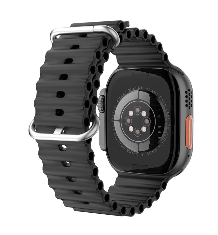 Bracelet en silicone Sea Band compatible avec Apple Watch 22 x 2,2 x 0,55 cm - Noir