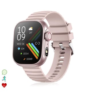 Montre connectée ZW39 avec notifications d'applications, applications Bluetooth et moniteur de pression artérielle et d'oxygène.