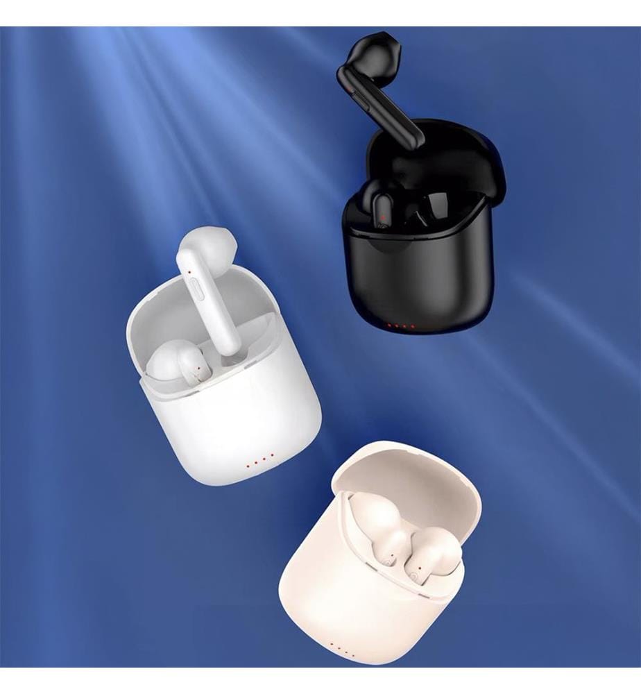 Écouteurs Bluetooth 5.3 TWS Tune J220 avec boutons de commande. 5,5 x 2,5 x 5,8 cm - Rose clair