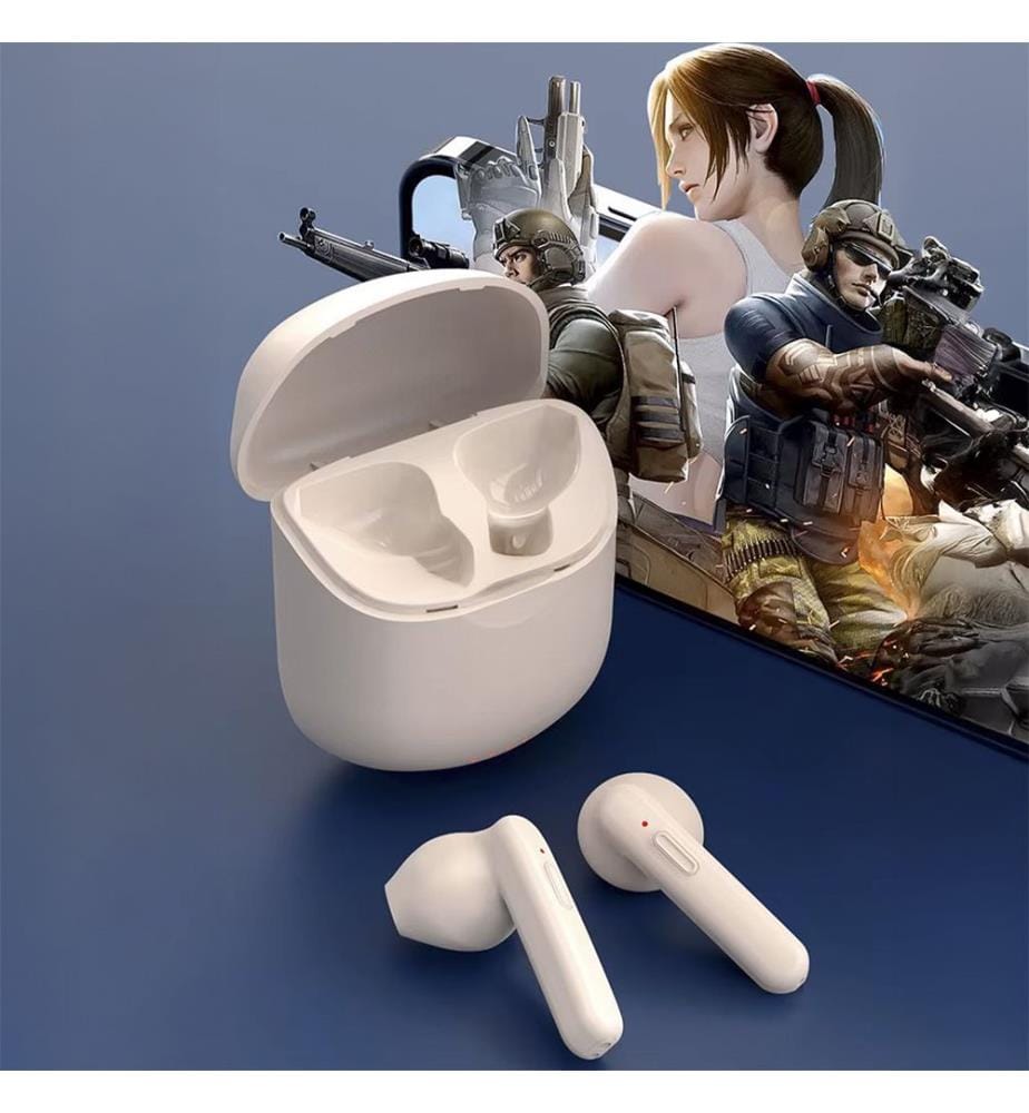 Écouteurs Bluetooth 5.3 TWS Tune J220 avec boutons de commande. 5,5 x 2,5 x 5,8 cm - Rose clair