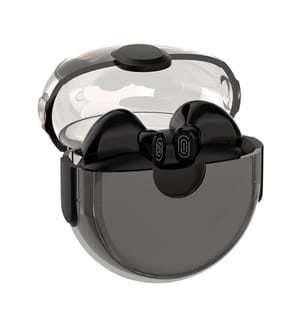 Écouteurs Bluetooth 5.1 L12S TWS, contrôle tactile, batterie 200 mAh + station de charge 35 mAh. 5 x 2 x 6 cm - Noir