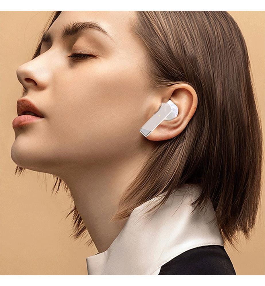 Écouteurs Bluetooth 5.1 L12S TWS, contrôle tactile, batterie 200 mAh + base de chargement 35 mAh. 5 x 2 x 6 cm - Blanc