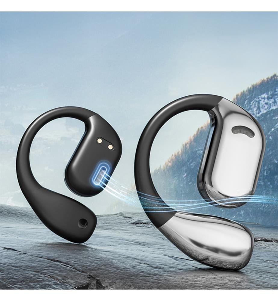 Casque Bluetooth 5.4 M75. Traduction intelligente par IA. Technologie OWS avec affichage numérique.