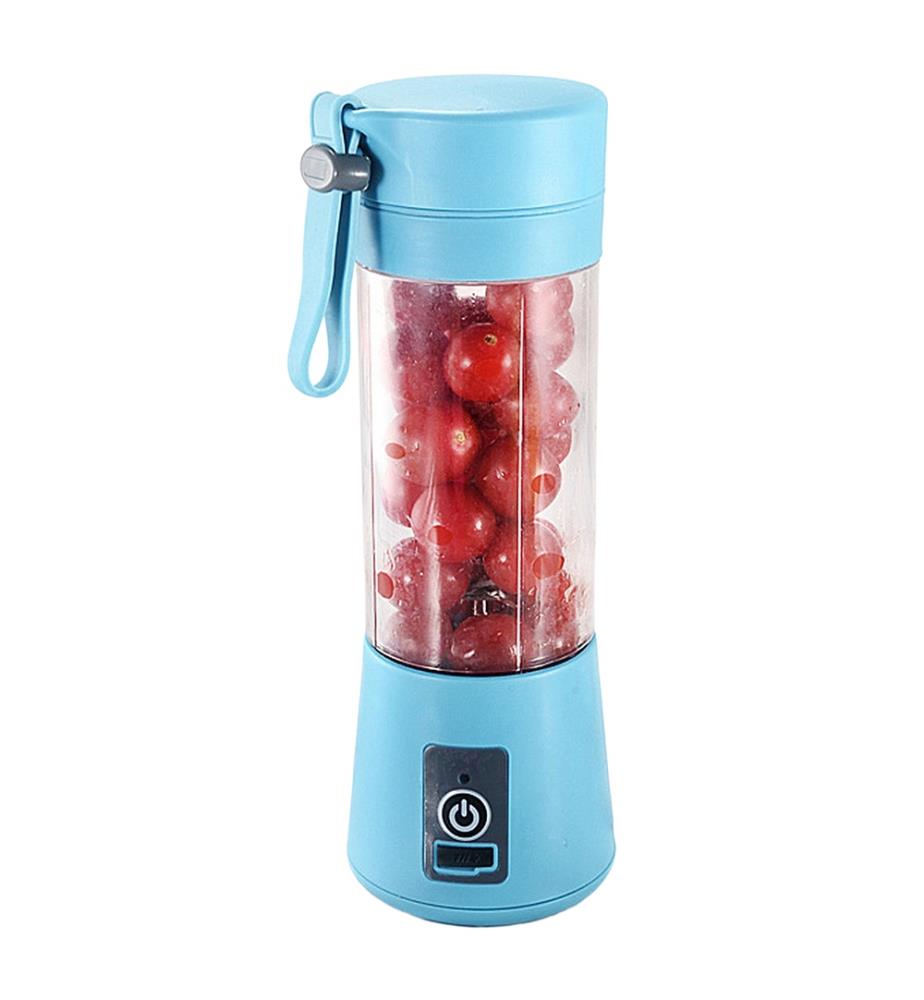 Tragbarer elektrischer Mixer mit einem Fassungsvermögen von 380 ml – Blau