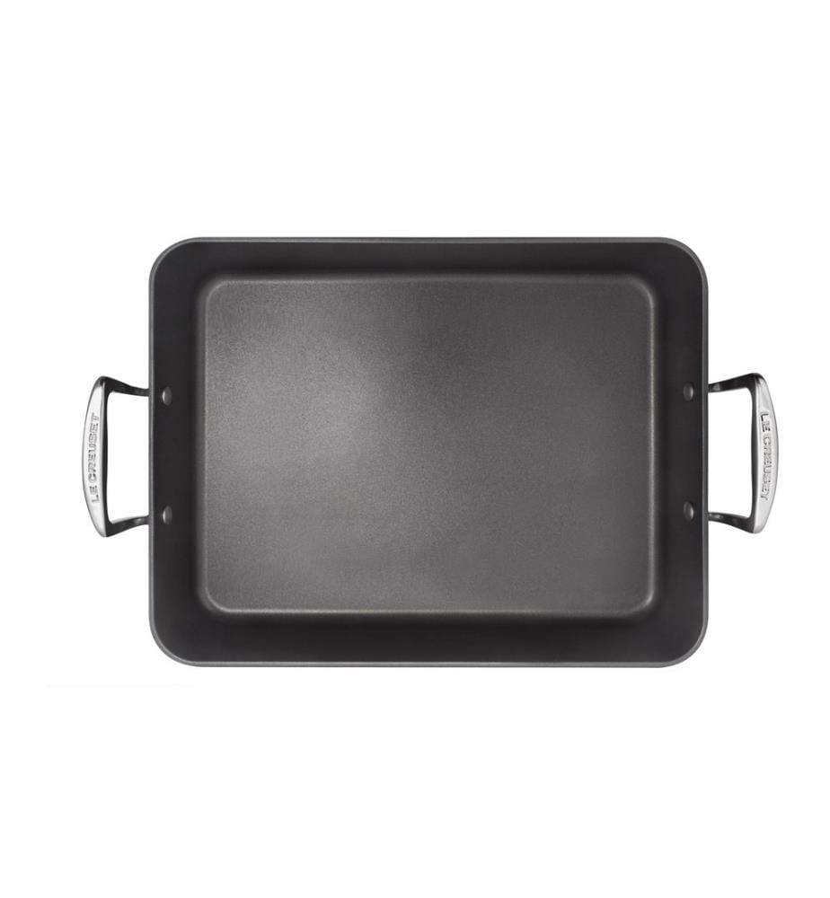 Le Creuset Auflaufform ALU-BRATREINE Eckig, Schwarz