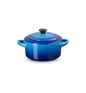 Le Creuset Auflaufform Mini Cocotte Rund, Azure