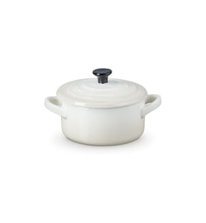 Le Creuset Auflaufform Mini Cocotte Rund, Meringue