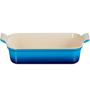 Le Creuset Auflaufform 32 cm, Eckig, Azur