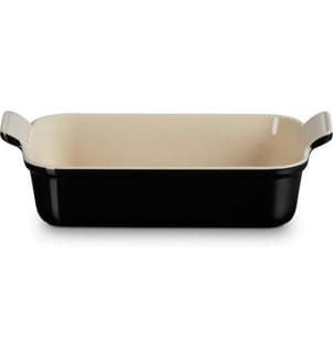 Le Creuset Auflaufform Tradition, 26 cm Eckig, Schwarz
