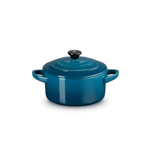 Le Creuset Auflaufform Mini Cocotte Rund,  Deep teal