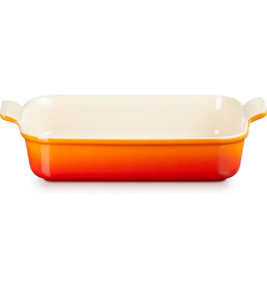 Le Creuset Auflaufform Tradition, 32 cm Eckig, Hellrot