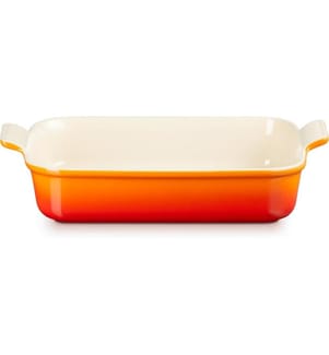 Le Creuset Auflaufform Tradition, 32 cm Eckig, Hellrot