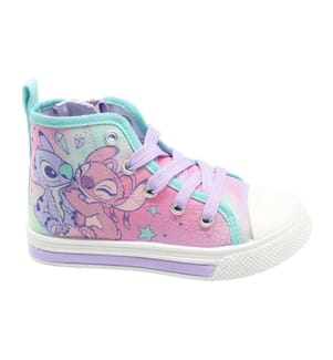 Hohe Sneaker mit PVC-Sohle und Leuchteffekt „High Stitch“ - mehrfarbig