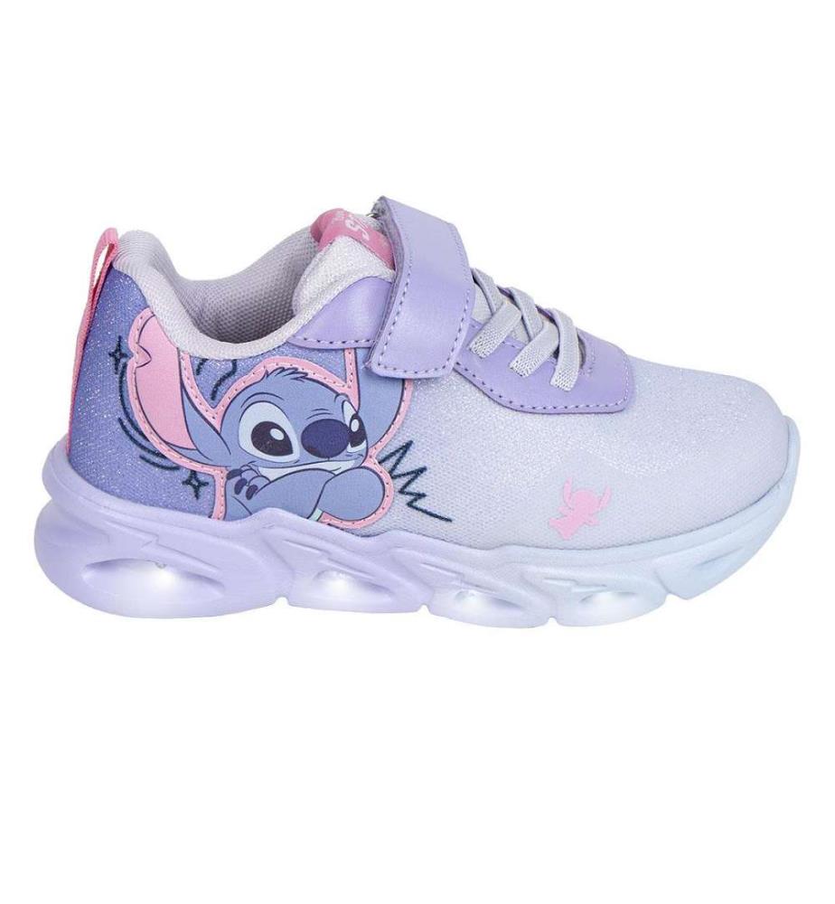 EVA-Sole Sneakers with Stitch Lighting - Purple