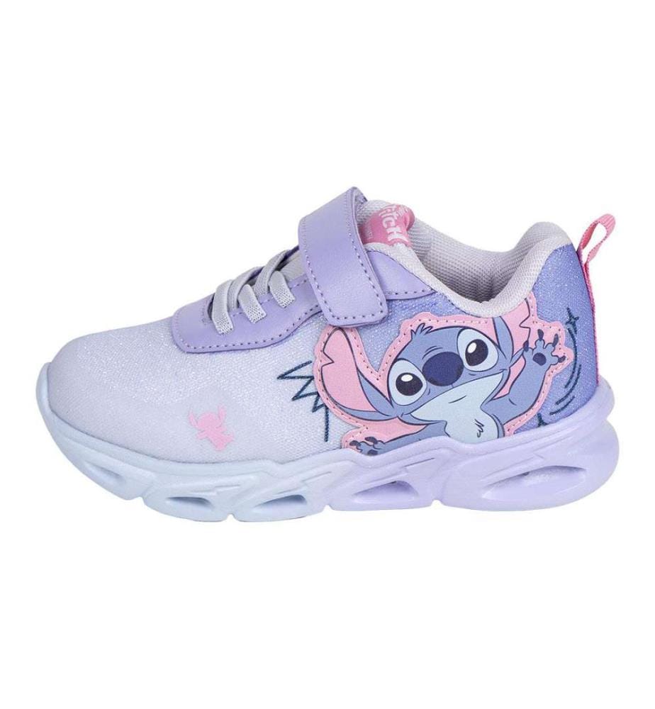 EVA-Sole Sneakers with Stitch Lighting - Purple