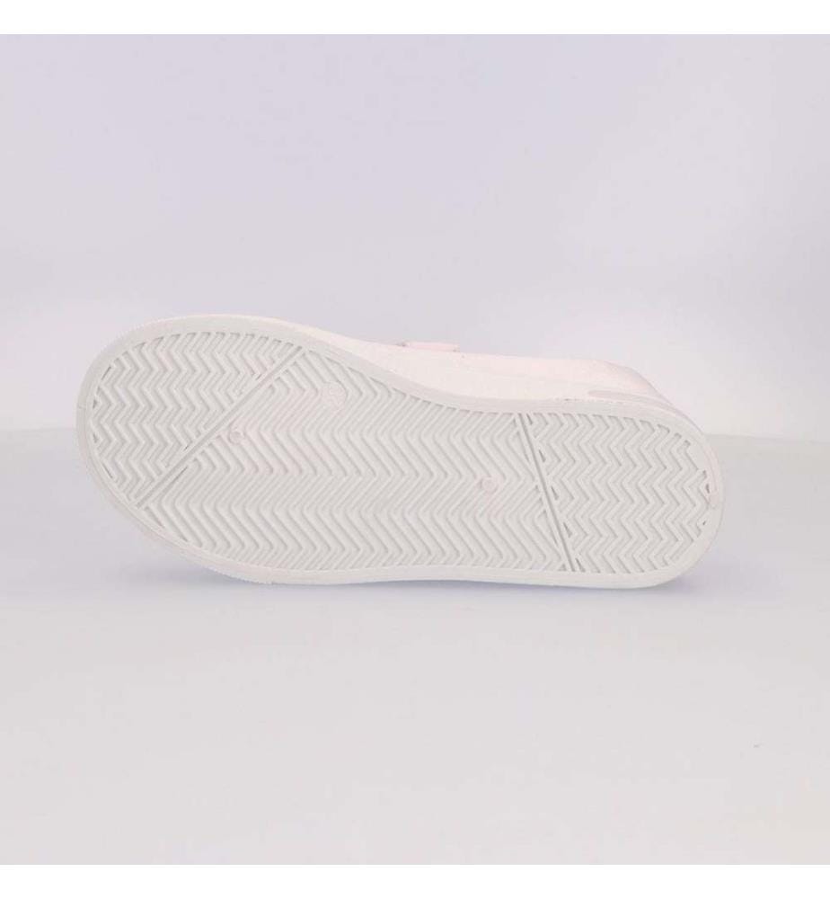 Sneaker mit PVC-Sohle und Leuchtnaht - Lila