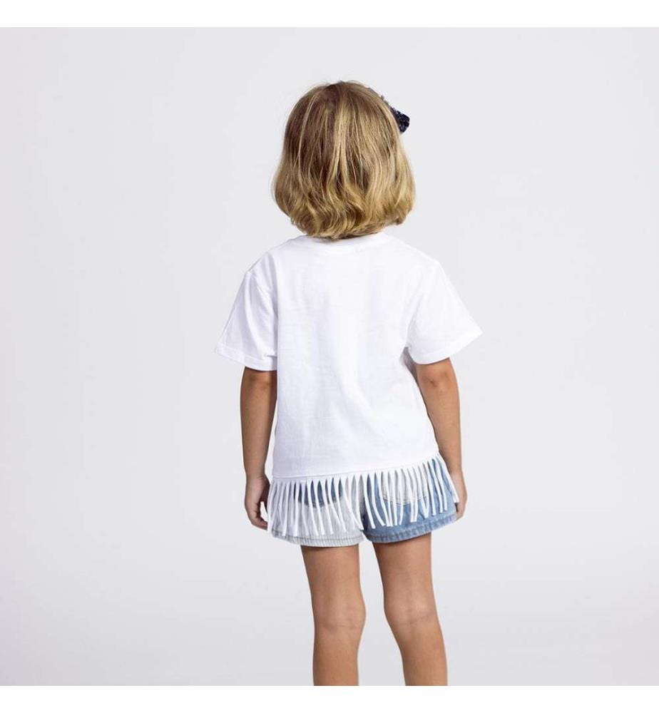 T-Shirt aus Single-Jersey - Weiss