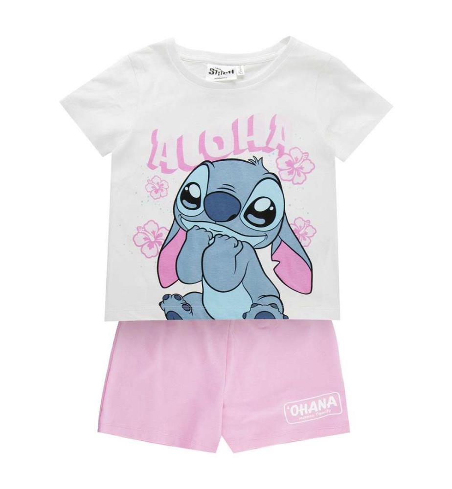 2-teiliges Baby-Set aus French Terry Stitch - Weiss