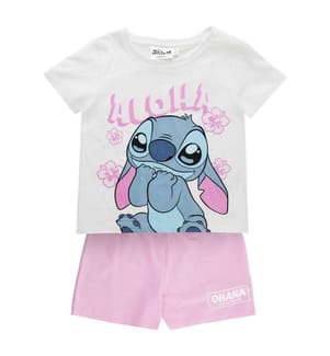 2-teiliges Baby-Set aus French Terry Stitch - Weiss