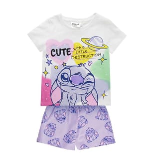 2-teiliges Pyjama-Set, kurz, Single Jersey Stitch - Lila