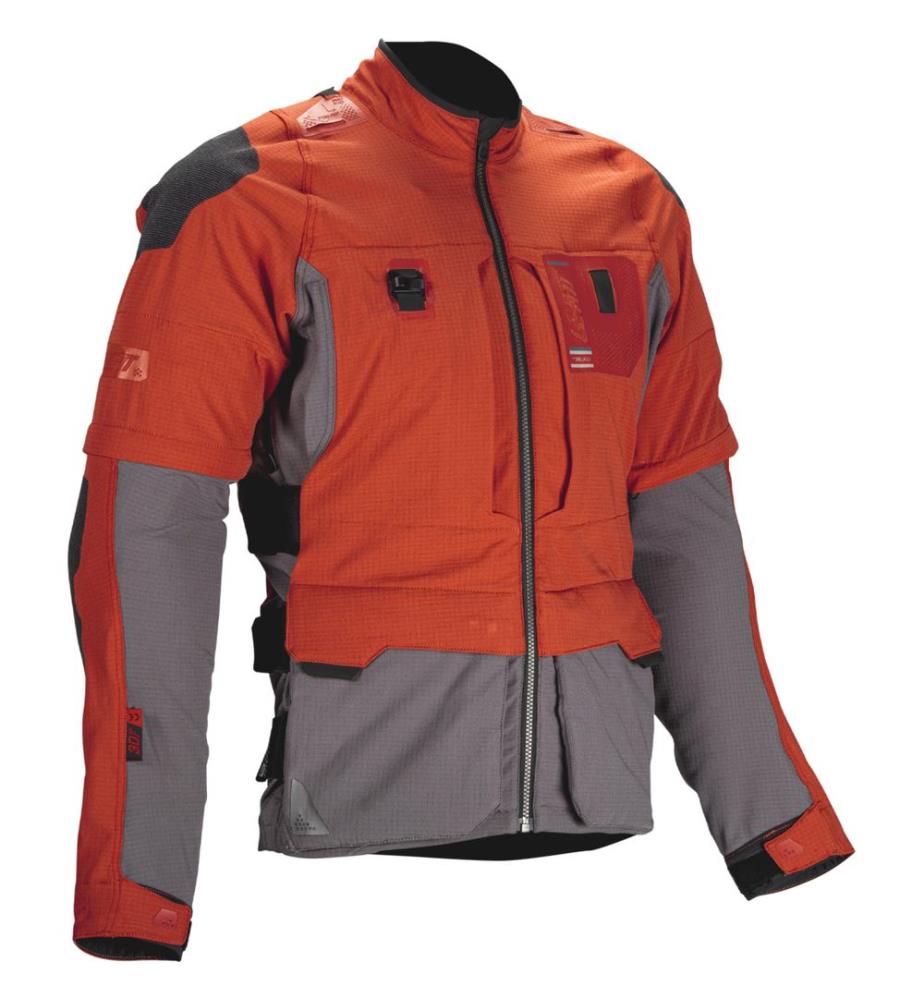 Blouson ADV Rally 5.5 V25 burn orange-rouge-gris-noir