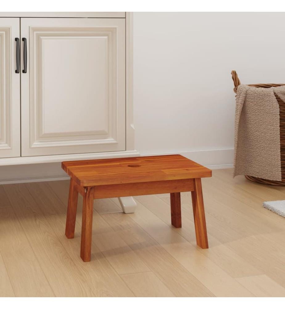 Tritthocker 38x26x22 cm Massivholz Akazie