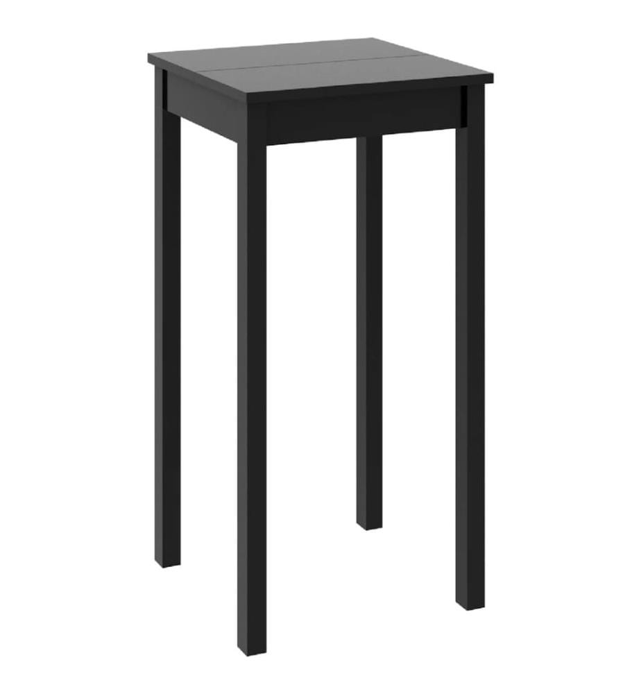 Bartisch MDF Schwarz 55x55x107 cm