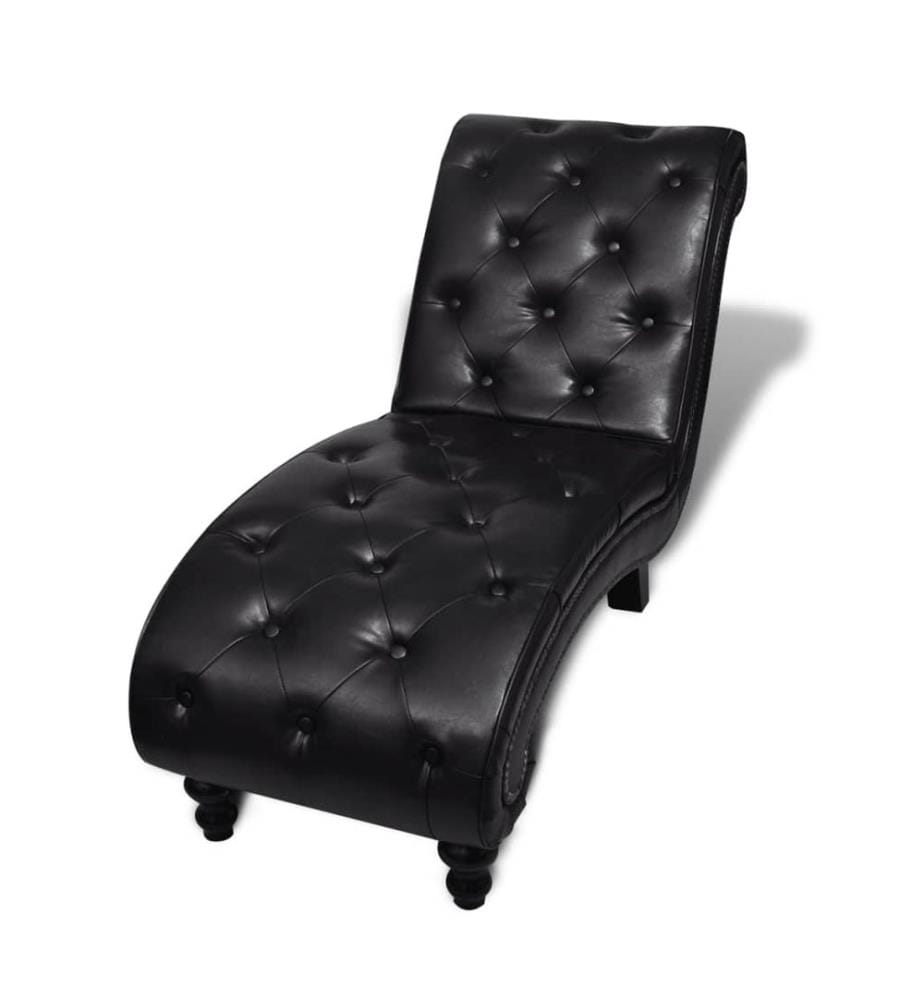 Chaiselongue Braun Kunstleder