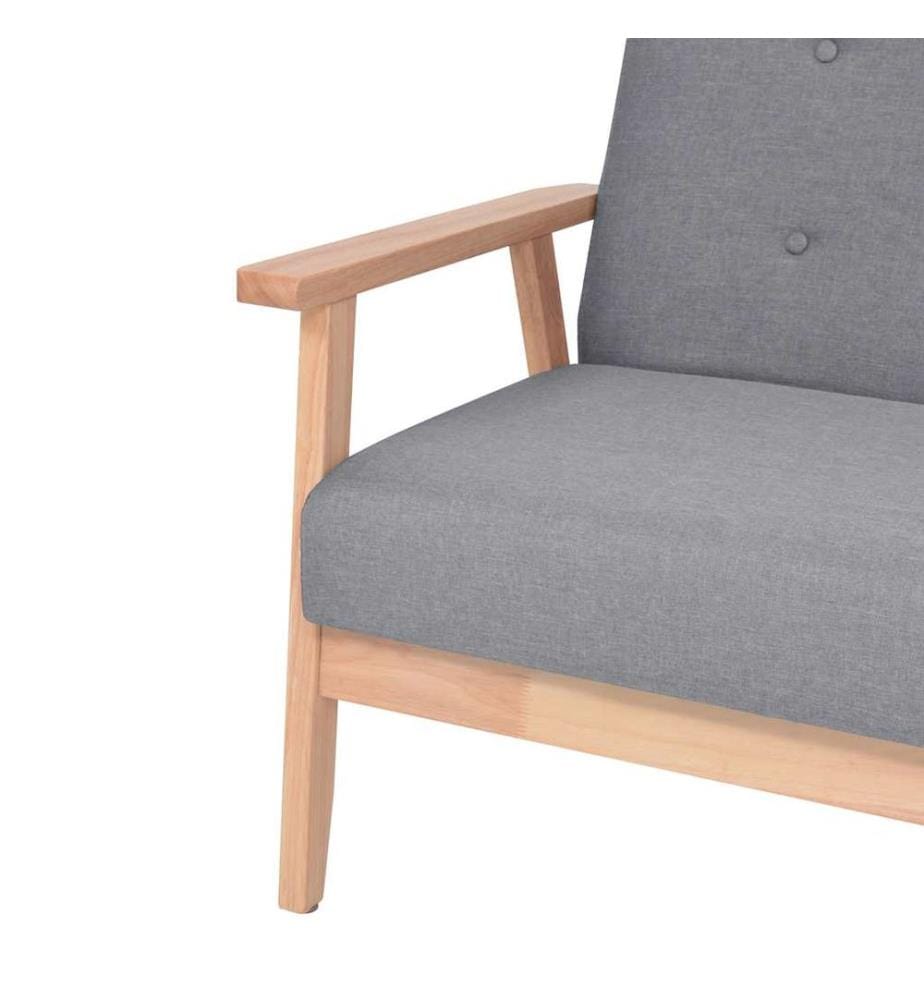 Fauteuil gris foncé tissu