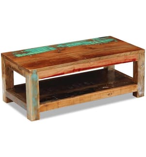 Table basse Bois de récupération massif 90x45x35 cm