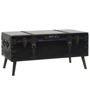 Table basse MDF et acier 102x51x48 cm