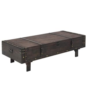 Table basse contreplaqué style vintage 120x55x35 cm