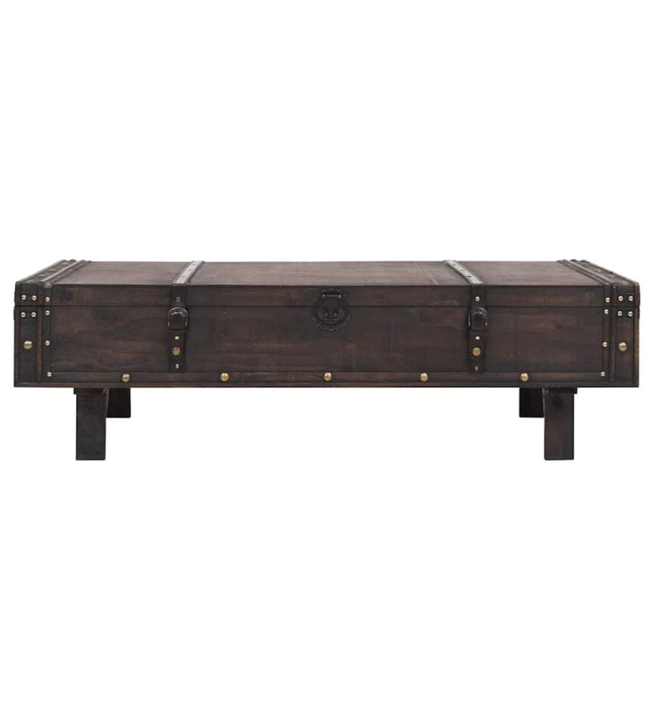 Table basse contreplaqué style vintage 120x55x35 cm