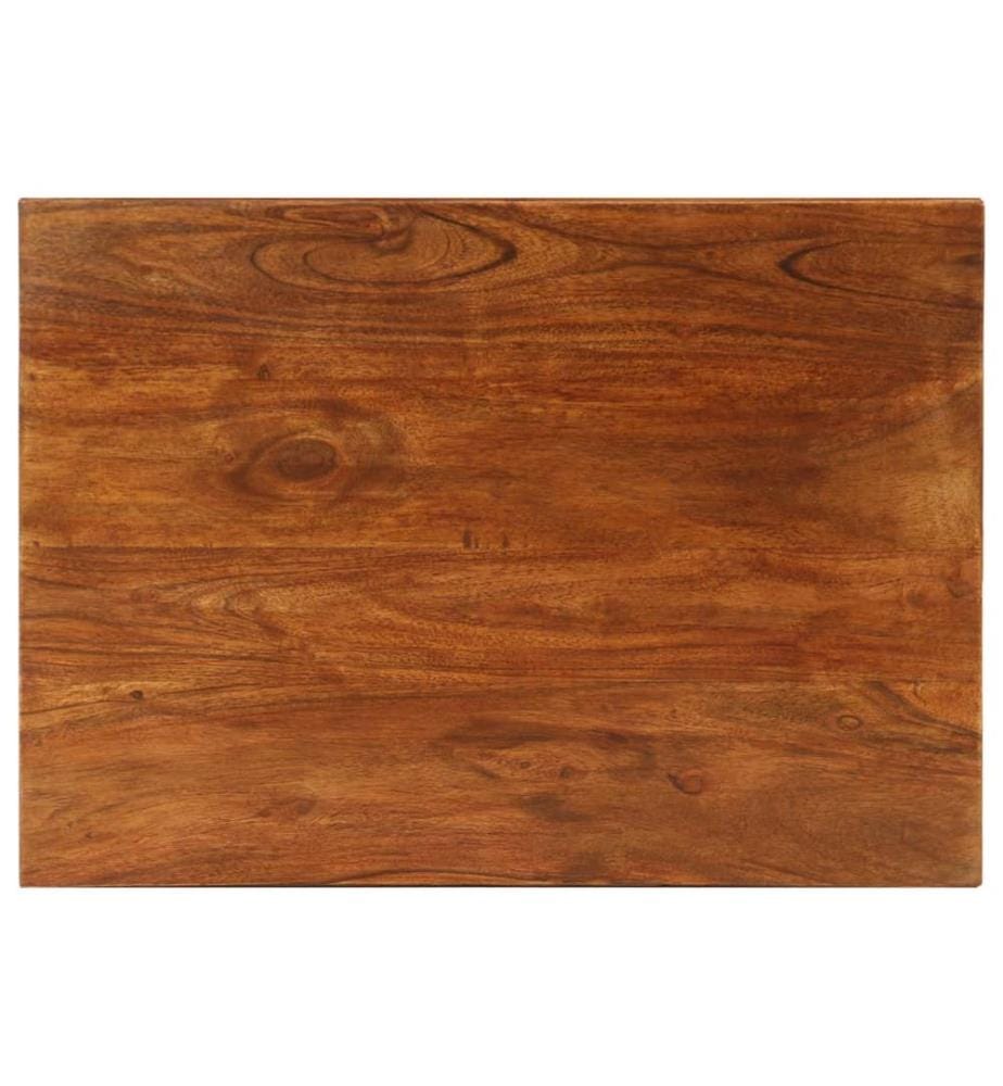 Table gigogne 3 pcs Bois massif d'acacia 50x35x50 cm Marron