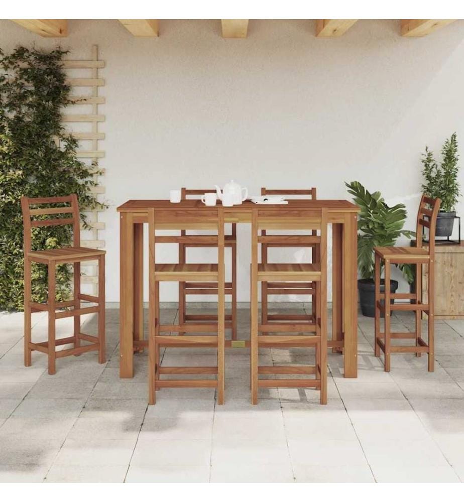 Bartisch Massivholz Akazie 150x70x105 cm