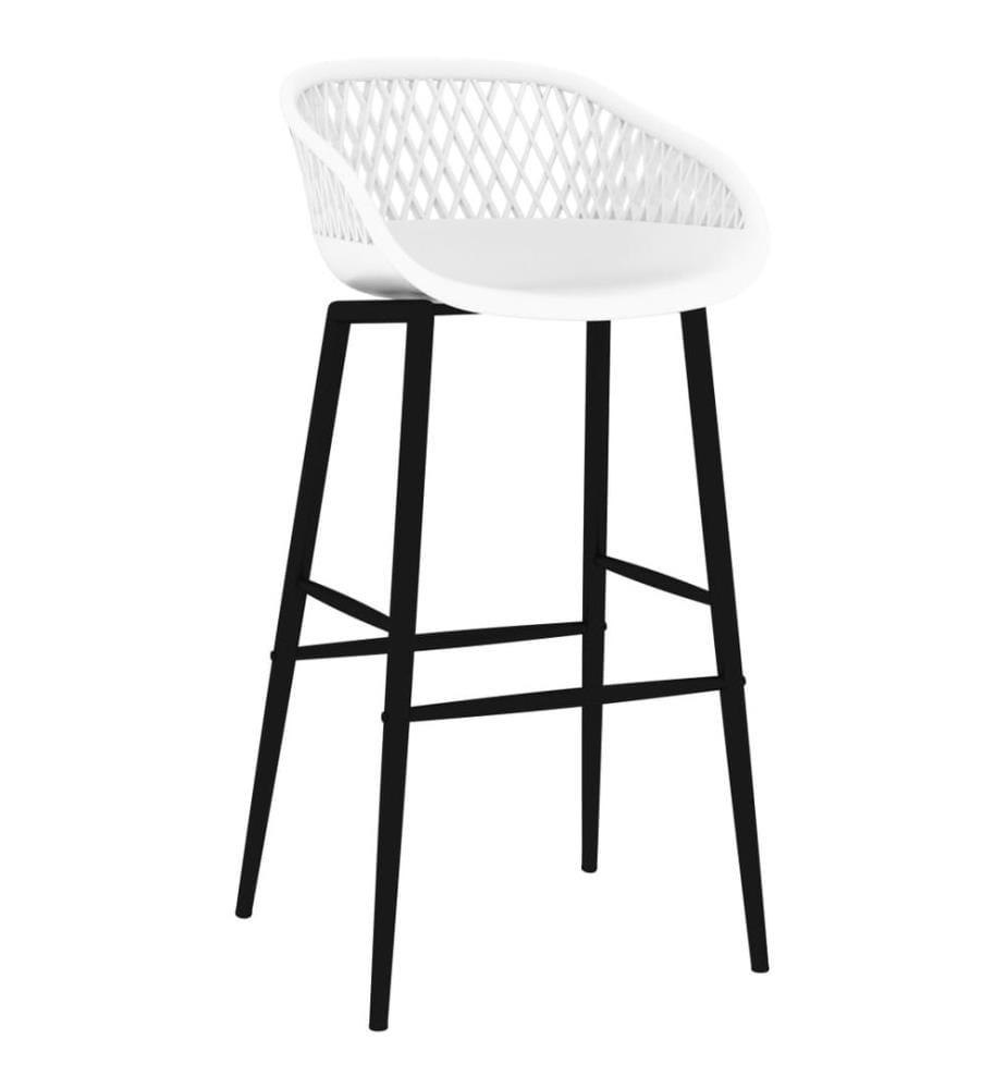 Barhocker 2 Stk. Weiss