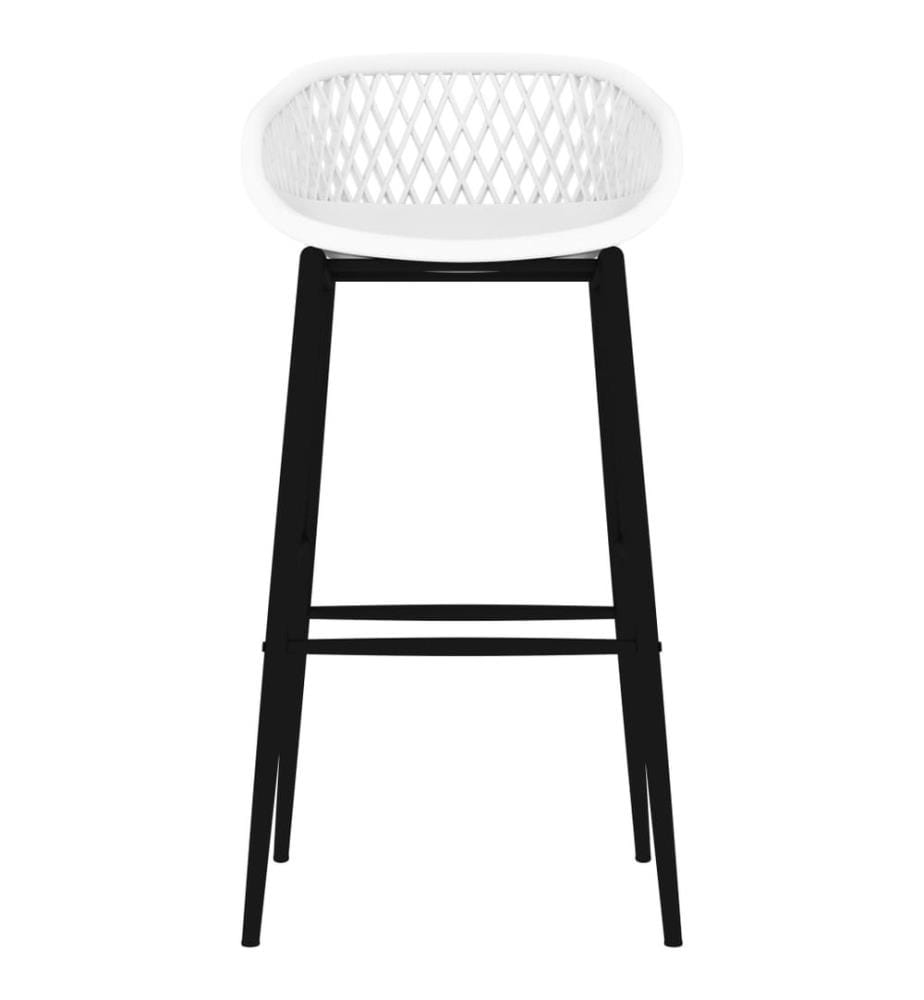 Barhocker 2 Stk. Weiss