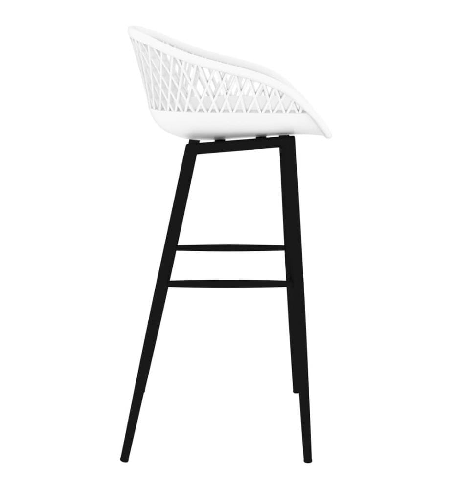 Barhocker 2 Stk. Weiss