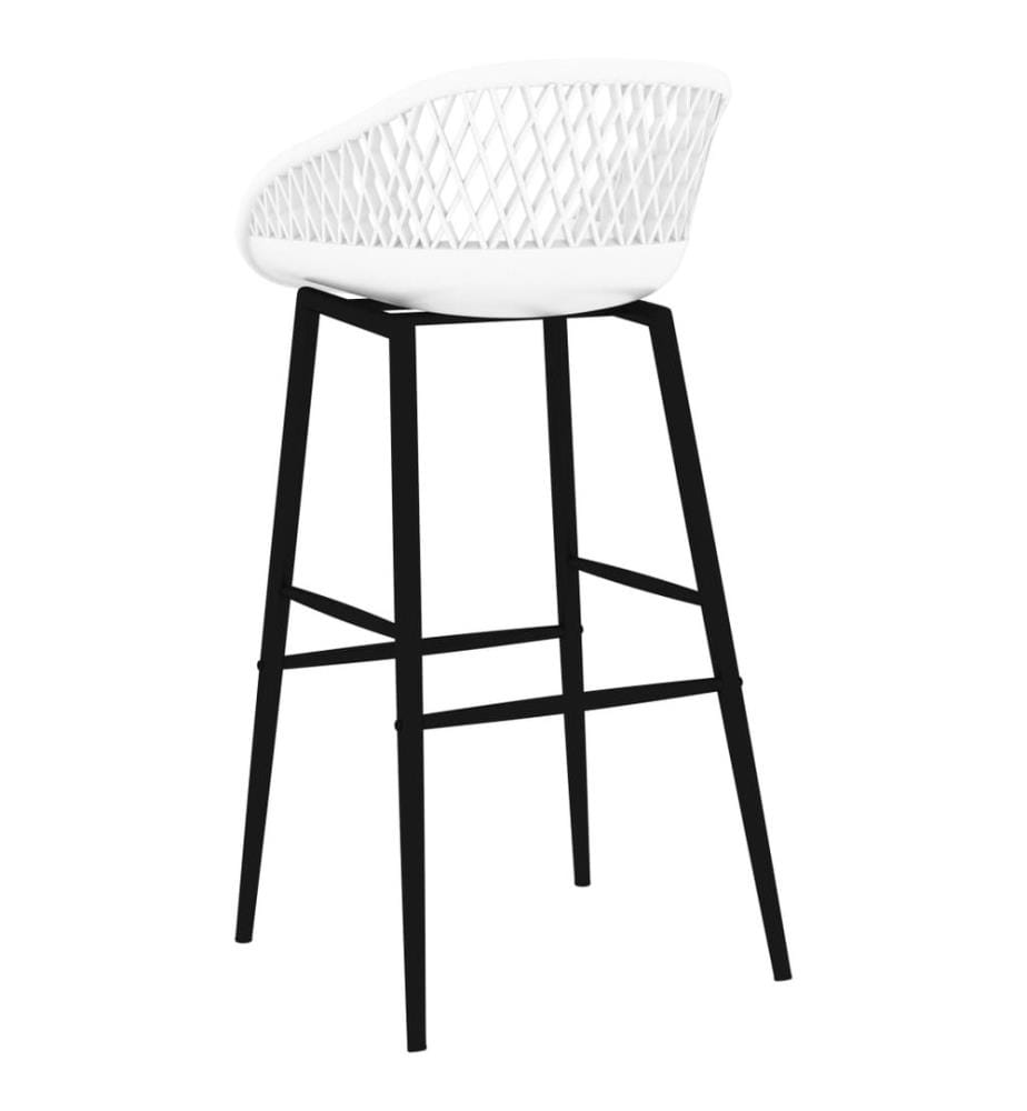Barhocker 2 Stk. Weiss