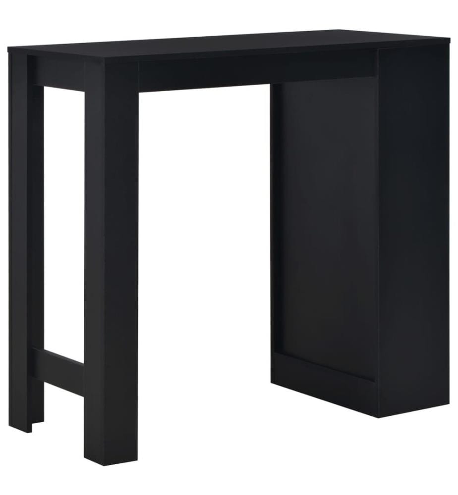 Bartisch mit Regal Schwarz 110 x 50 x 103 cm
