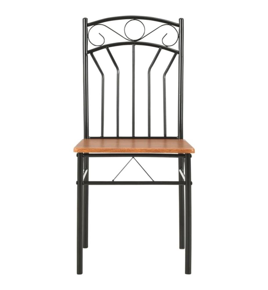 Esszimmerstühle 4 Stk. Braun MDF