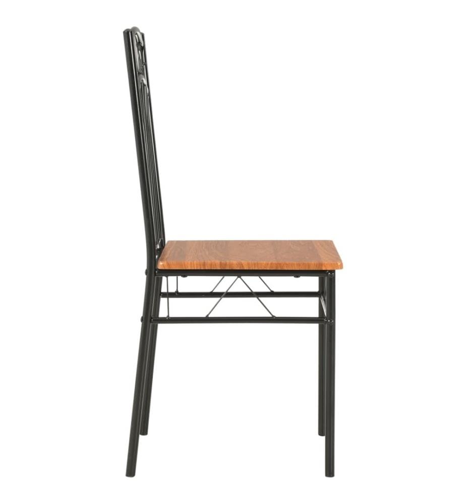 Esszimmerstühle 4 Stk. Braun MDF
