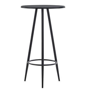 Bartisch Schwarz 60×107,5 cm MDF