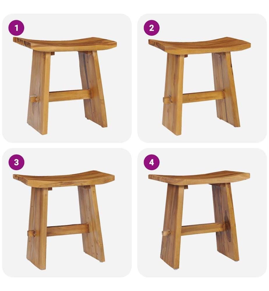 Hocker Massivholz Teak