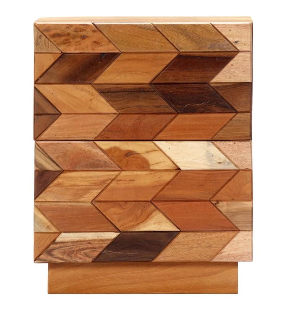 Nachttisch 40x30x50 cm Altholz Massiv
