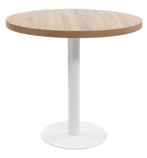 Table de bistro marron clair 80 cm MDF