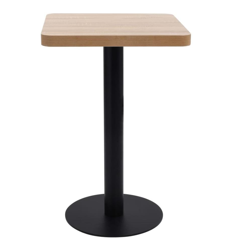 Table de bistro marron clair 50x50 cm MDF