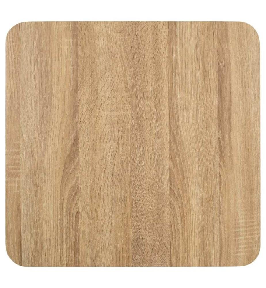 Table de bistro marron clair 50x50 cm MDF