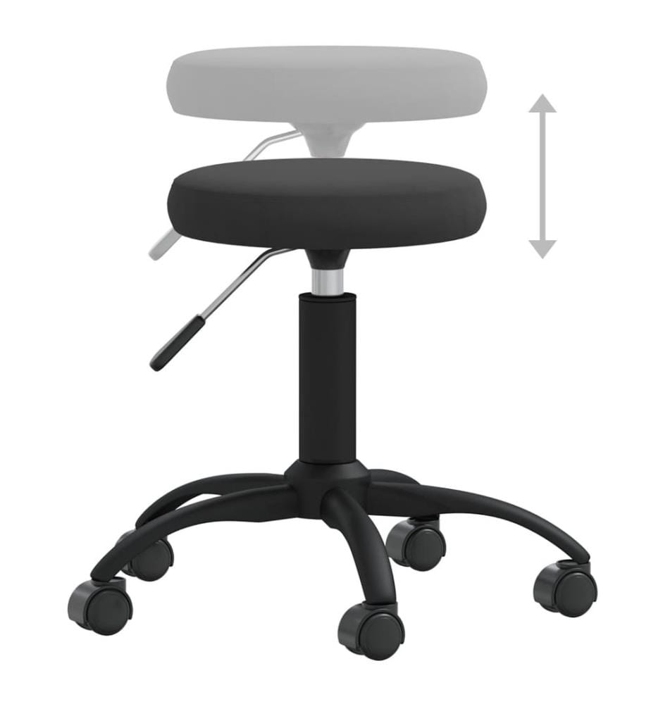 Esszimmerstuhl Schwarz Samt